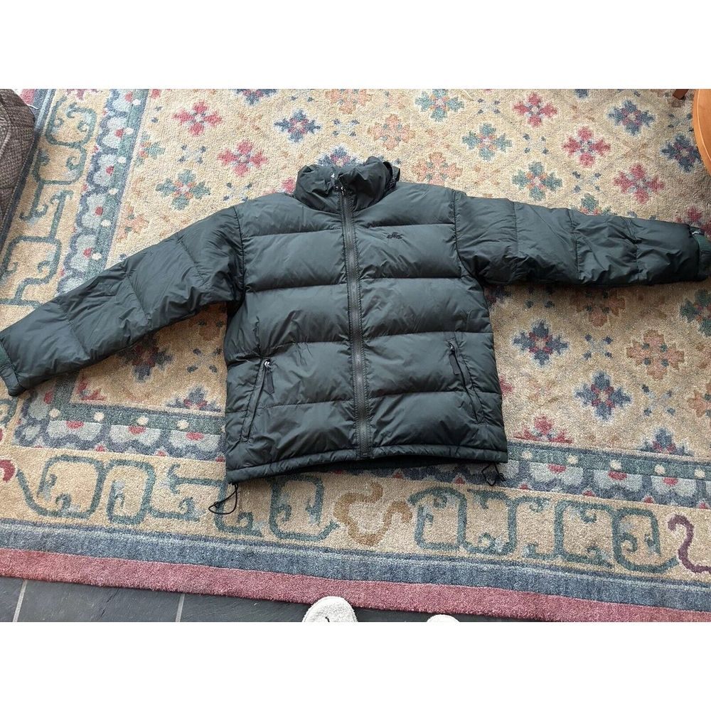 Vintage goose down men's parka EMS medium Warm Puffer Jacket Over Waist